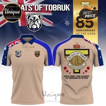 Tobruk Rats 85th Siege Anniversary Military Tribute Polo Shirt