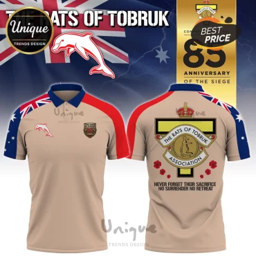 Tobruk Rats Association Australian 85th Anniversary Veteran Polo Shirt
