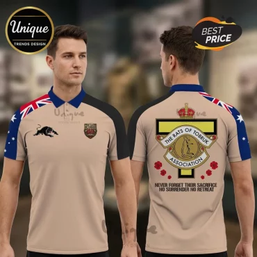 Tobruk Siege 85th Anniversary Rats of Tobruk Veteran Tribute Polo Shirt