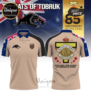 Tobruk Siege 85th Anniversary Rats of Tobruk Veteran Tribute Polo Shirt