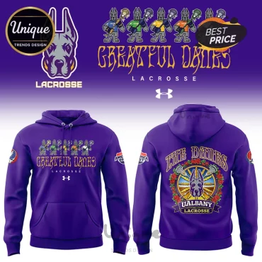 UAlbany Great Danes Lacrosse Grateful Dead Tribute Graphic Hoodie