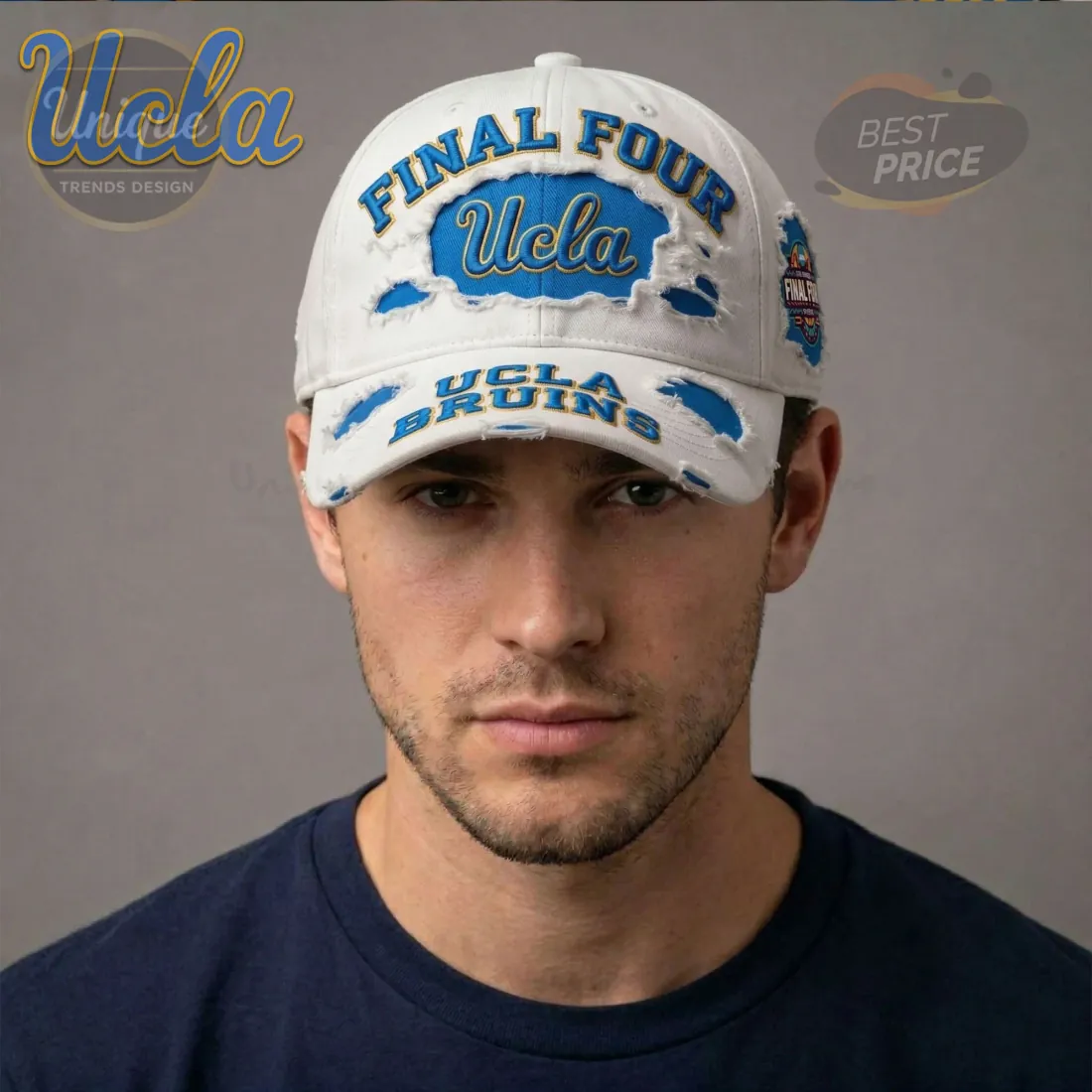 UCLA Bruins 2026 Women’s Final Four Distressed Embroidered Baseball Cap UCLA Bruins 2026 Women’s Final Four Distressed Embroidered Baseball Cap