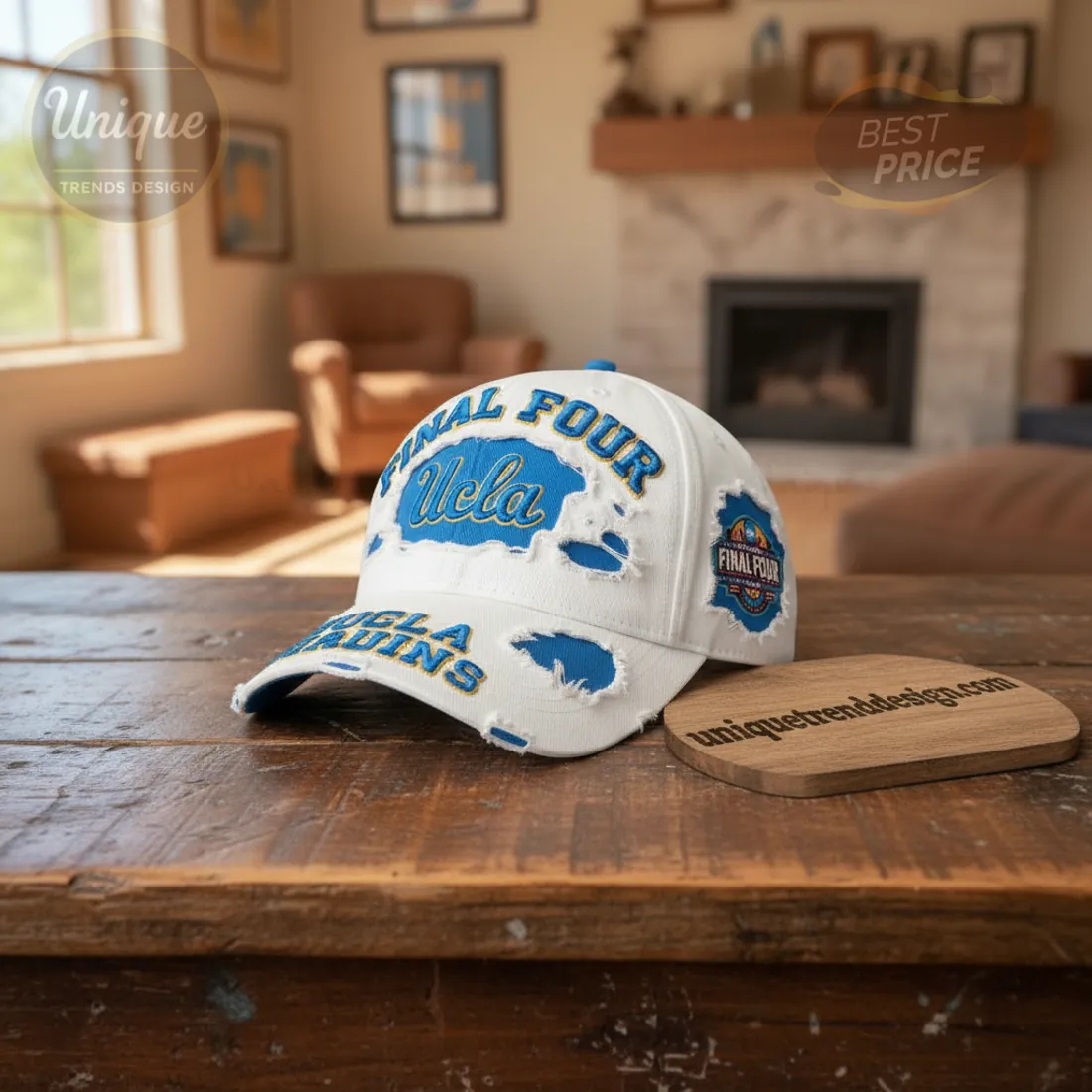 UCLA Bruins 2026 Women's Final Four Distressed Embroidered Baseball Cap