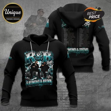 Usher Chris Brown R&B Tour Raymond & Brown Graphic T-Shirt