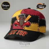 ZZ Top Hot Rod Classic Car Patchwork Embroidered Rock Music Baseball Cap