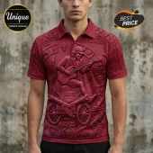 AC/DC Angus Young For Those About To Rock Polo Shirt