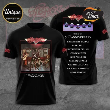 Aerosmith Rocks 50th Anniversary Hoodie Limited Edition
