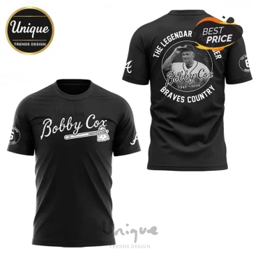 Atlanta Braves Bobby Cox The Skipper In Memory Tribute T-Shirt
