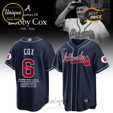 Bobby Cox Atlanta Braves Memorial Limited Edition Baseball Jersey