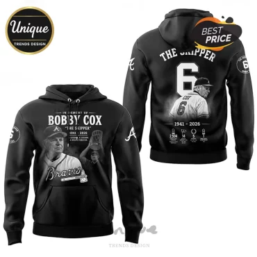 Bobby Cox The Skipper Legendary Braves Manager Memorial Hoodie