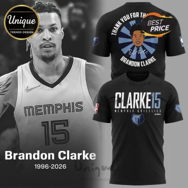 Brandon Clarke Memphis Grizzlies Fan Thank You Memories Black Hoodie