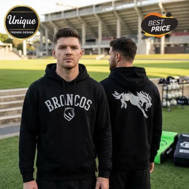 Brisbane Broncos Black Out 2026 Monochrome Hoodie