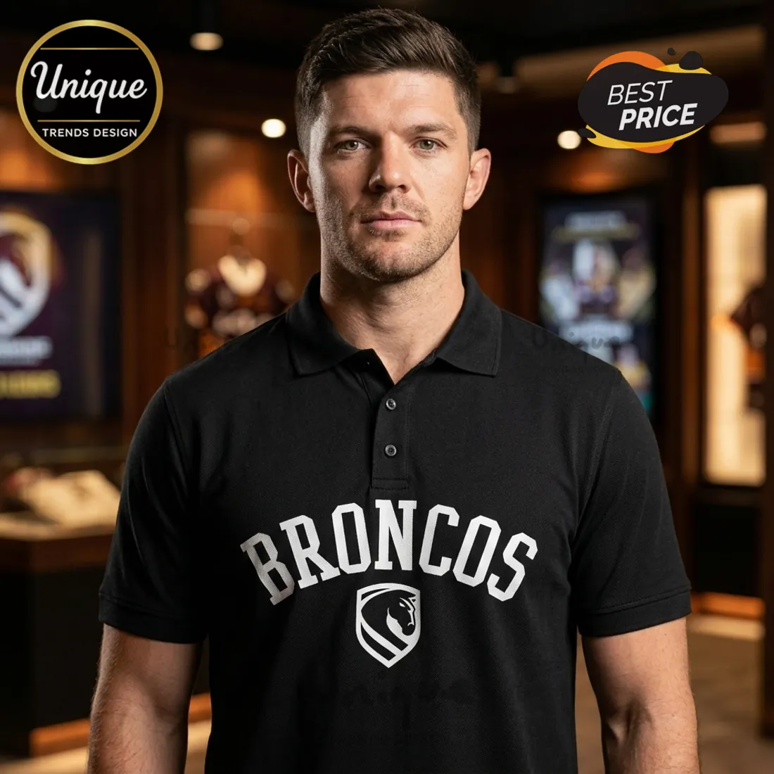 Brisbane Broncos Black Out 2026 Special Edition Polo Shirt Brisbane Broncos Black Out 2026 Special Edition Polo Shirt