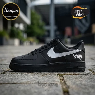 Brisbane Broncos Blackout 2026 Edition Custom Air Force 1 Sneakers