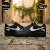 Brisbane Broncos Blackout 2026 Edition Custom Air Force 1 Sneakers
