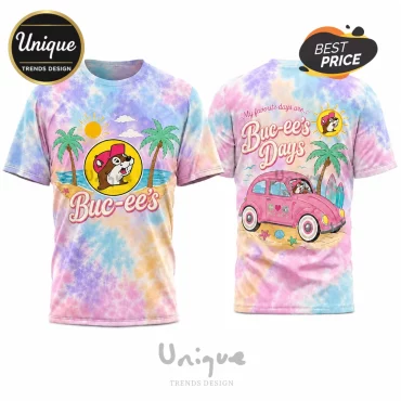 Buc-ee’s Days Pastel Tie-Dye Beach Road Trip Shirt