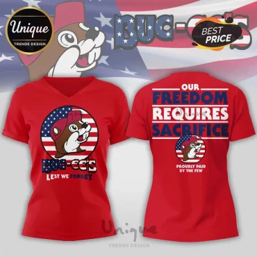Buc-ee’s Patriotic Lest We Forget Freedom Sacrifice T-Shirt