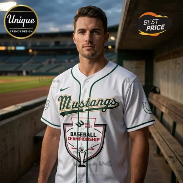 Cal Poly Mustangs 2026 Big West Conference Champions Baseball Jersey