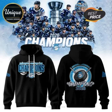 Chicoutimi Saguenéens 2026 QMJHL Champions Black Hoodie