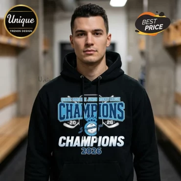Chicoutimi Saguenéens 2026 QMJHL Champions Black Hoodie