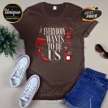 Confident Diva Style Luxury Fashion Heels Lipstick T-Shirt