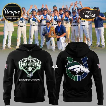 Crossroads Christian NCISAA Baseball 1A Champions 2026 Hoodie