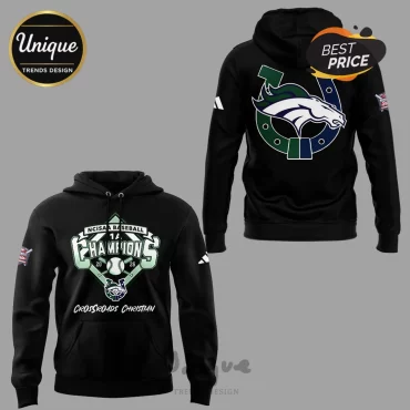 Crossroads Christian NCISAA Baseball 1A Champions 2026 Hoodie