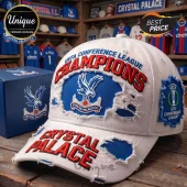 Crystal Palace FC UEFA Conference League Champions Distressed Baseball Cap