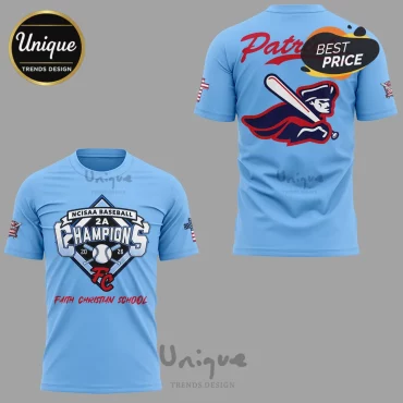 Faith Christian School Patriots 2026 Baseball Champions Shirt
