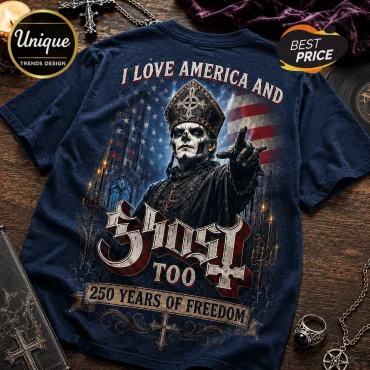 Ghost Band America 250 Years of Freedom USA Patriotic T-Shirt