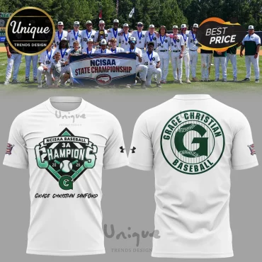 Grace Christian Sanford 2026 NCISAA 3A Baseball Champions T-Shirt
