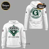 White hoodie with green Grace Christian Baseball 3A Champions 2026 graphics and diamond logo print!