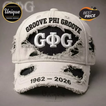 Groove Phi Groove GΦG Distressed 1962-2026 Anniversary Baseball Cap
