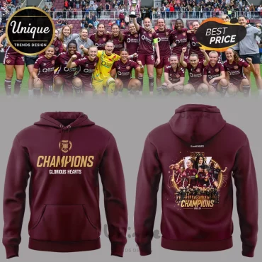 Heart of Midlothian WFC SWPL Champions Glorious Hearts Hoodie