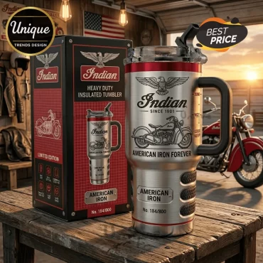 Indian Motorcycle American Iron Limited Edition 40oz Stanley Tumbler