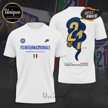 Inter Milan 21st Scudetto Italian Champions 25/26 Limited Edition Hoodie