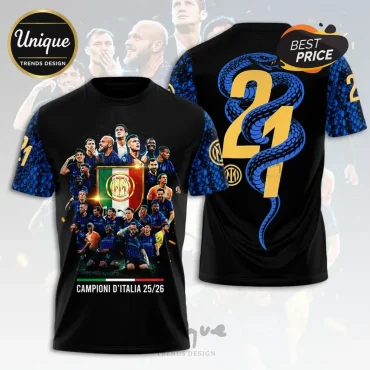 Inter Milan Campioni d’Italia 25/26 Snake Design Hoodie