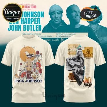 Jack Johnson Surf Music Tour 2026 Australia Concert Hoodie