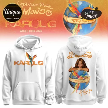 Karol G Tropitour 2026 World Tour Limited Edition White Hoodie