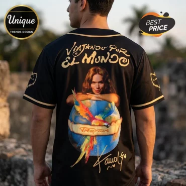 Karol G Tropitour World Tour 2026 Limited Edition Black Baseball Jersey