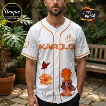 Karol G Viajando Por El Mundo Tropitour 2026 Limited Edition Baseball Jersey