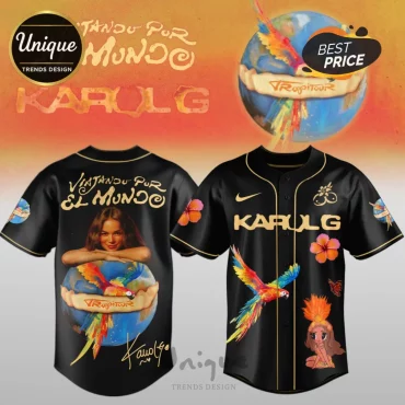 Karol G Viajando Por El Mundo TropiTour Limited Edition Baseball Jersey