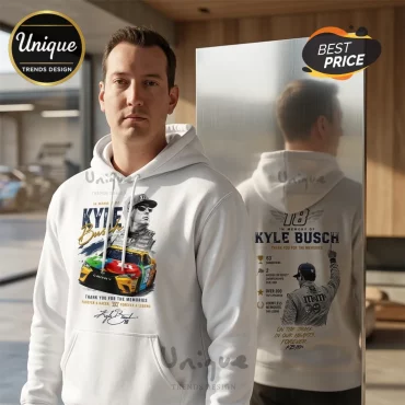 Kyle Busch Rowdy Legend NASCAR 1985-2026 Hoodie