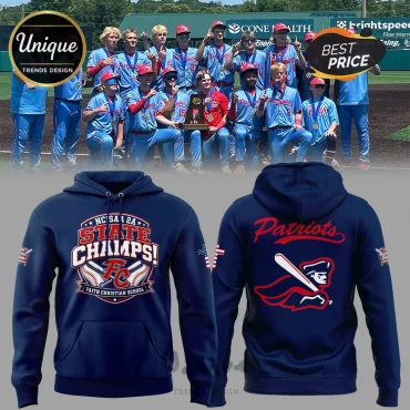 Limited Edition NCISAA 2A Faith Christian Patriots Baseball Hoodie