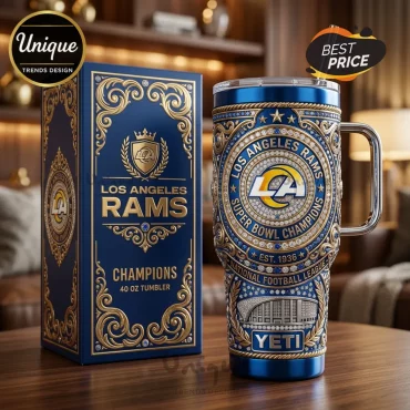 Los Angeles Rams Super Bowl Champions 40oz Stanley Tumbler