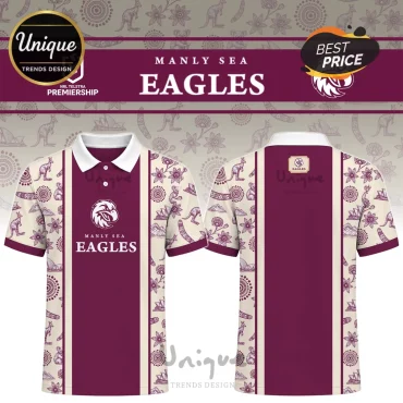 Manly Warringah Sea Eagles Indigenous Australian Polo Shirt