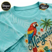 Margaritaville Changes in Latitudes Tropical Parrot Beach T-Shirt