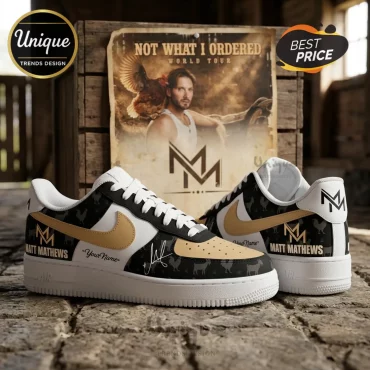 Matt Mathews x Not What I Ordered World Tour Air Force 1 Sneakers