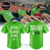 Mental Health Awareness Strikeout Stigma Limited Edition Baseball Jersey