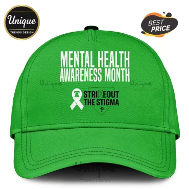 Mental Health Awareness Strikeout Stigma Limited Edition Baseball Jersey